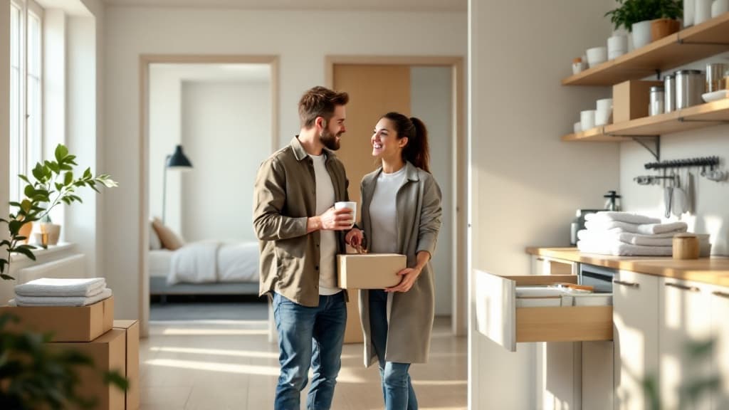 A warm, organized living space ready for the family